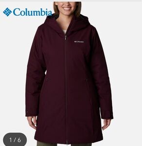 Columbia Women's Burgundy Mid length jacket